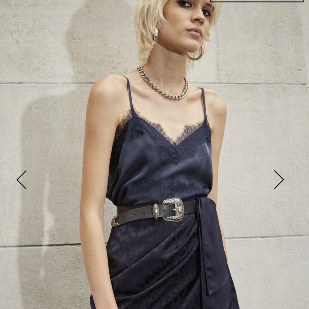 Kooples silk lace cami